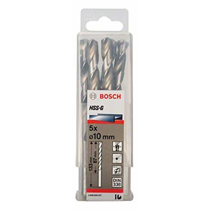 Bộ 5 mũi khoan sắt Bosch HSS-G 2608595077