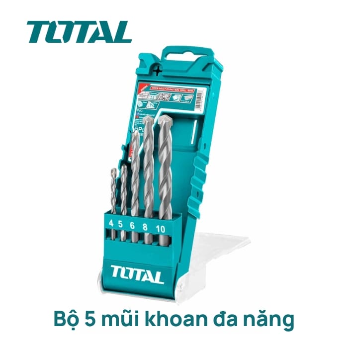 Bộ 5 mũi khoan đa năng Total TACSD7156