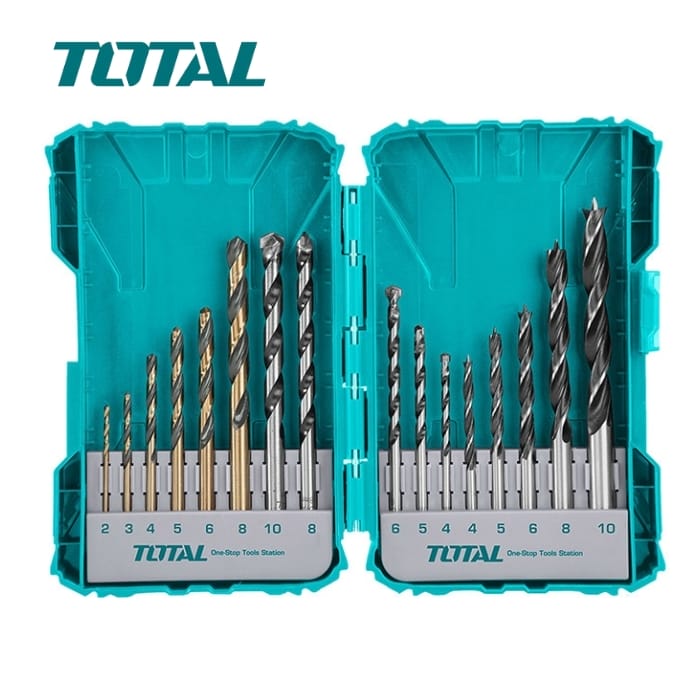 Bộ 16 mũi khoan kim loại, bê tông và gỗ Total TACSDL11601