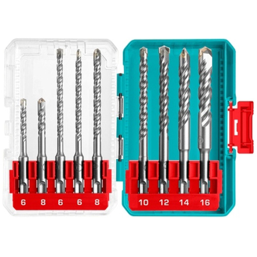 Bộ 9 mũi khoan bê tông đuôi gài SDS Total TACSDL30906
