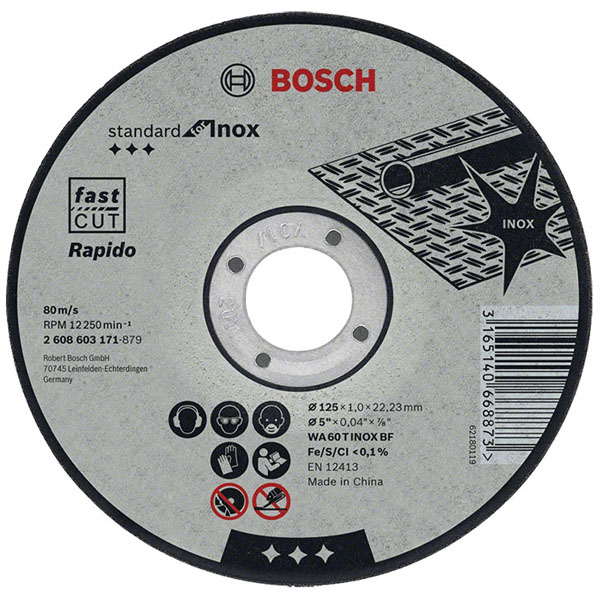 Đá cắt inox Bosch 105x1.0x16mm