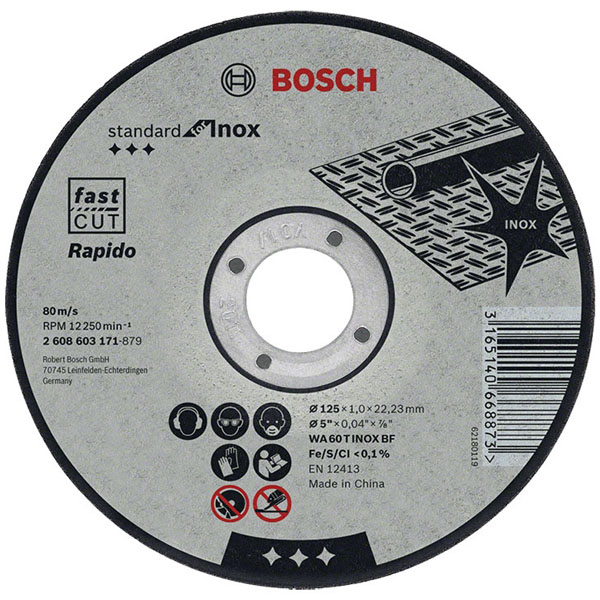 Đá cắt inox Bosch 105x1.0x16