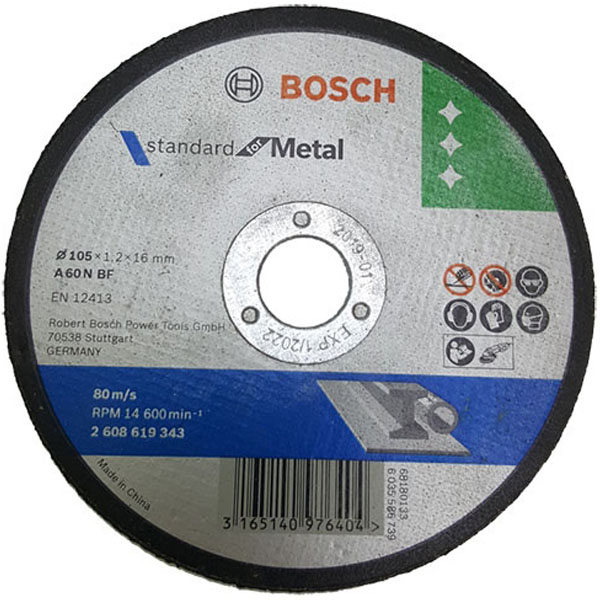 Đá cắt sắt Bosch 105x1.2x16mm