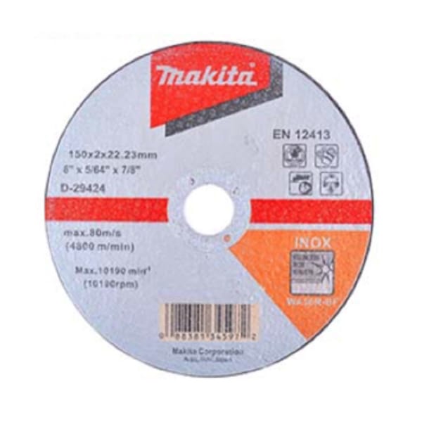 Đá cắt mỏng cho inox/thép WA36REEL (150x2x22.2) Makita D-29424