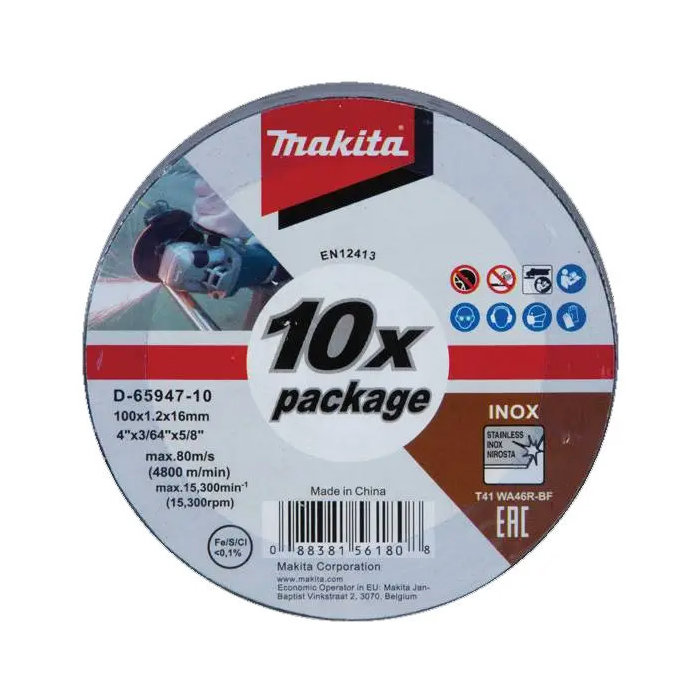 Đá cắt inox mỏng WA46R Makita