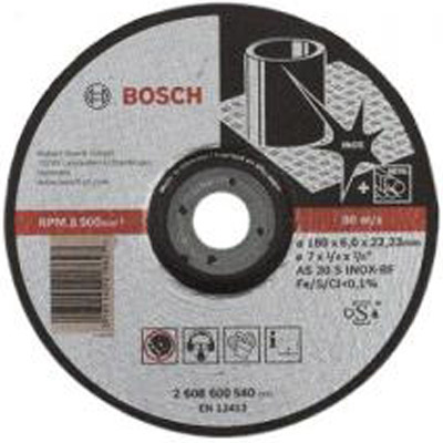 Đá mài inox Bosch 180x6x22.2mm