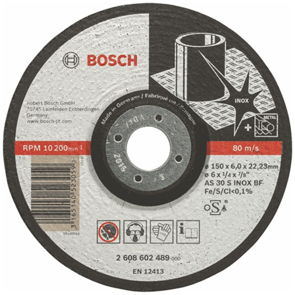 Đá mài Inox Bosch 150x6x22.23mm