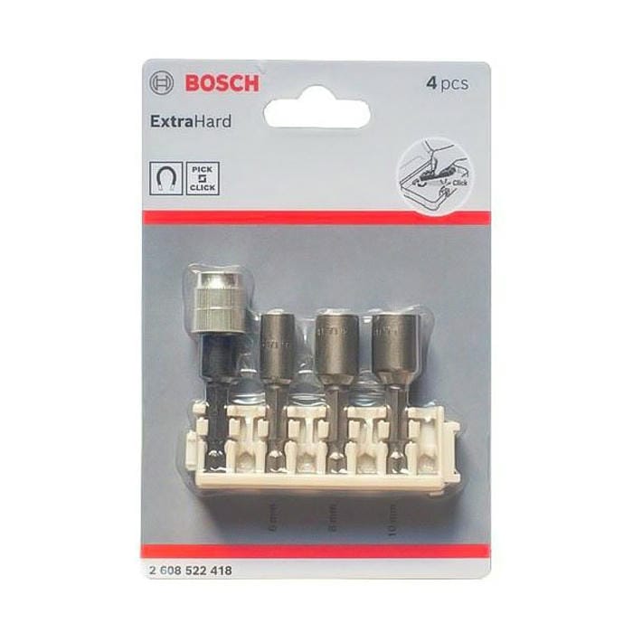Đầu vặn ốc 6, 8, 10 và đế giữ Bosch