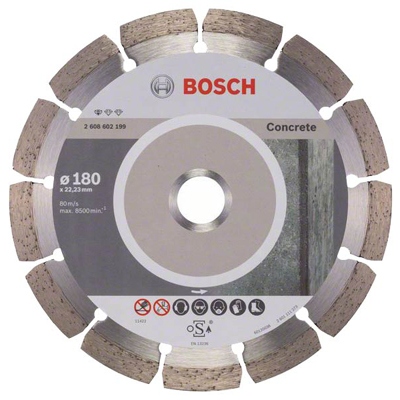 Lưỡi cắt bê tông Bosch kim cương 180x22.2mm