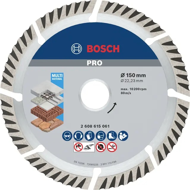 Đĩa cắt đa năng Bosch kim cương 150x22.2mm