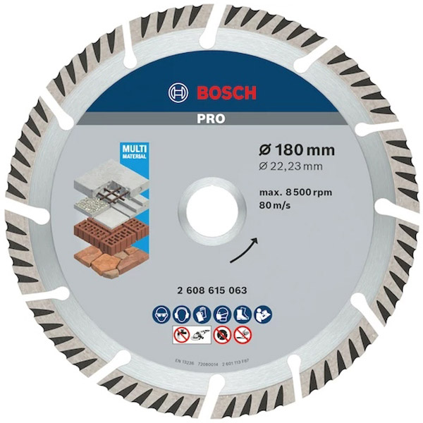 Đĩa cắt đa năng Bosch kim cương 180x22.2mm