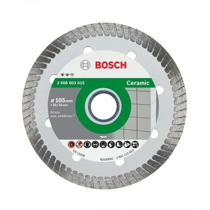 Đĩa cắt kim cương Turbo 105x16mm ceramic Bosch