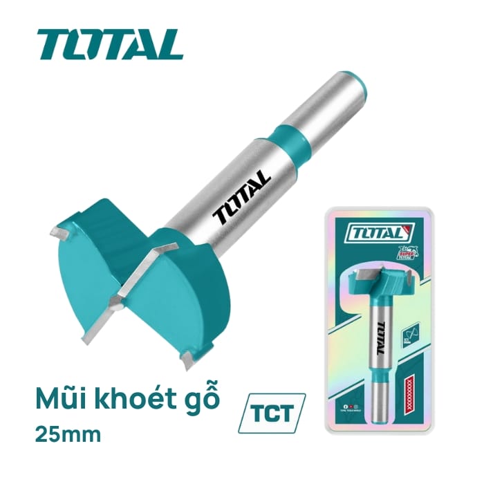 Mũi khoan khoét gỗ lưỡi TCT Total