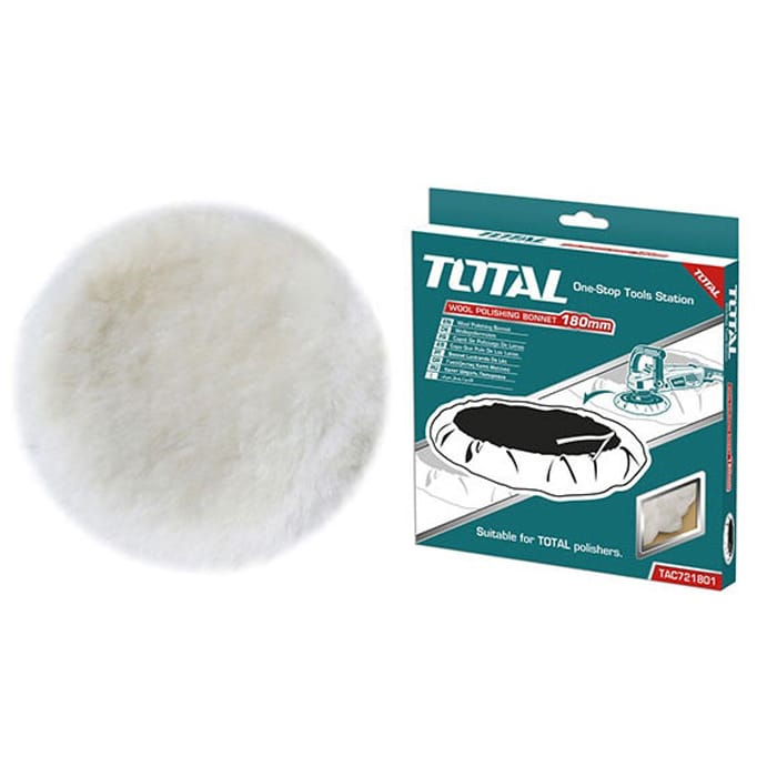 Nỉ đánh bóng chuyên dụng bằng lông cừu 180mm Total TAC721801