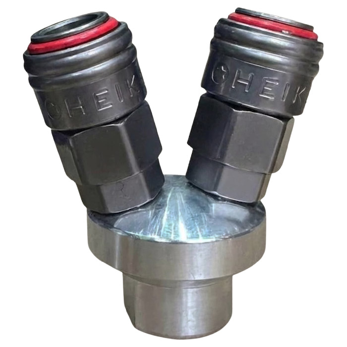 Chạc chia 2 khí nén ren trong chất lượng cao Heike