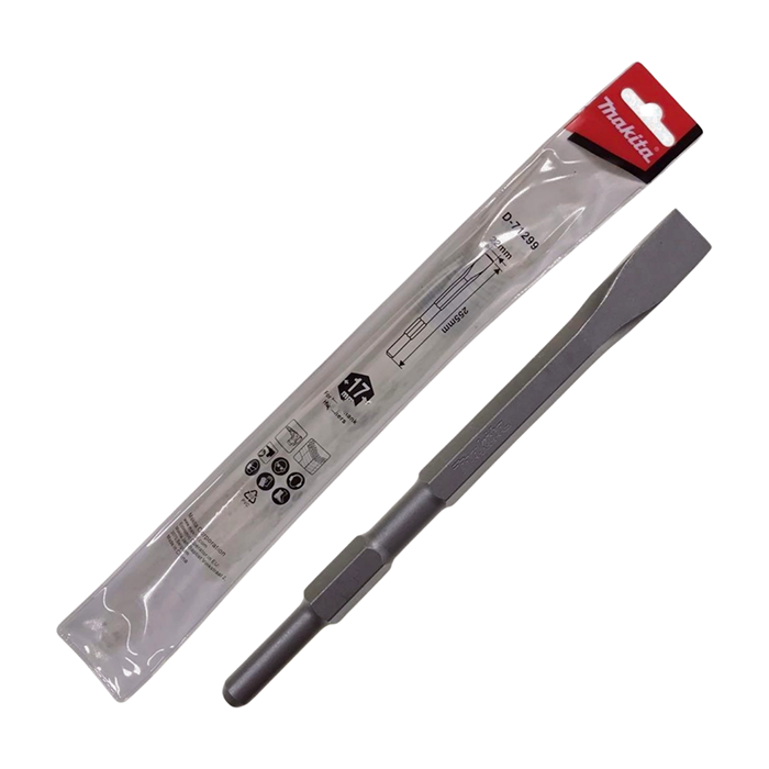 Mũi đục bê tông dẹp chuôi lục giác 17mm Makita