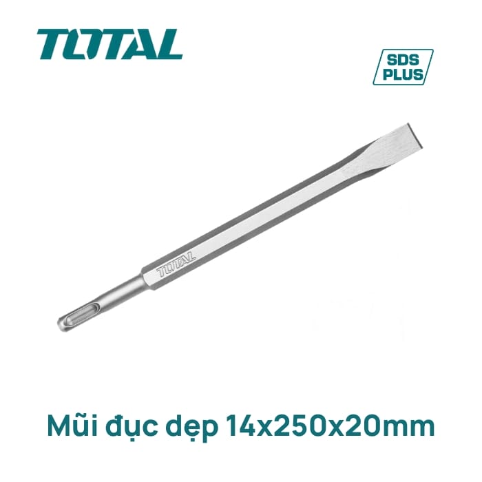 Mũi đục dẹp 14x250x20mm Total TAC15121411