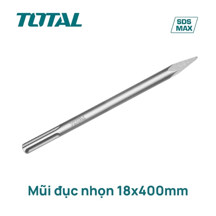 Mũi đục nhọn SDS Max 18x400mm Total TAC1521182