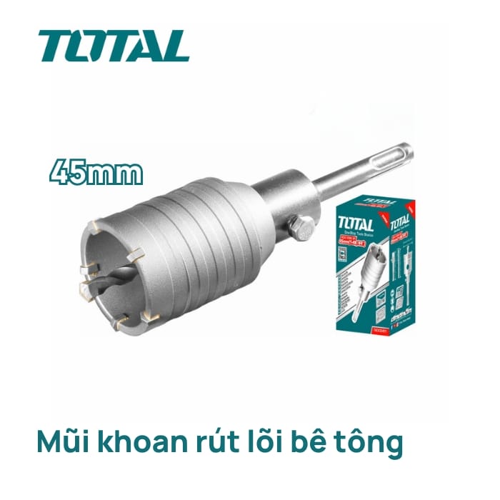 Mũi khoan rút lõi tường bê tông 5 lưỡi TCT Total