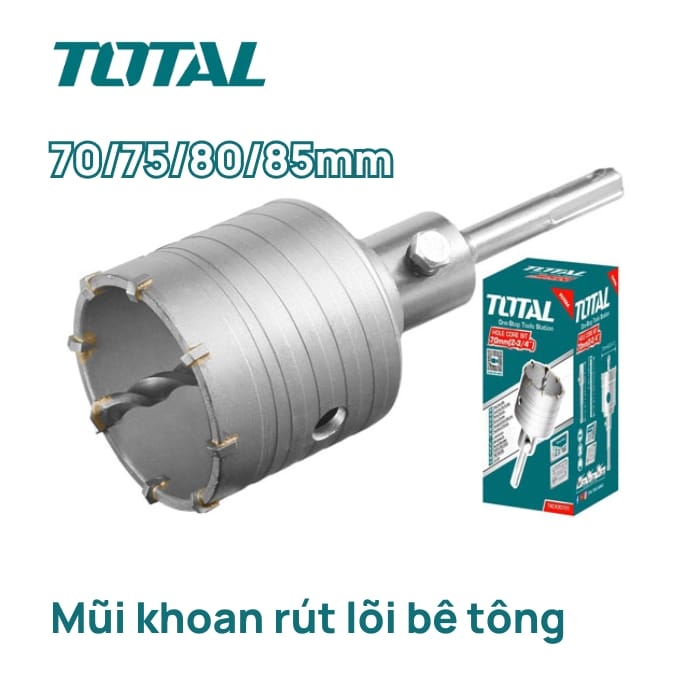 Mũi khoan rút lõi tường bê tông 8 lưỡi TCT Total