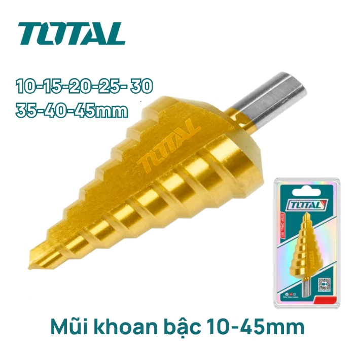 Mũi khoan bậc 10-45mm Total TAC75104501