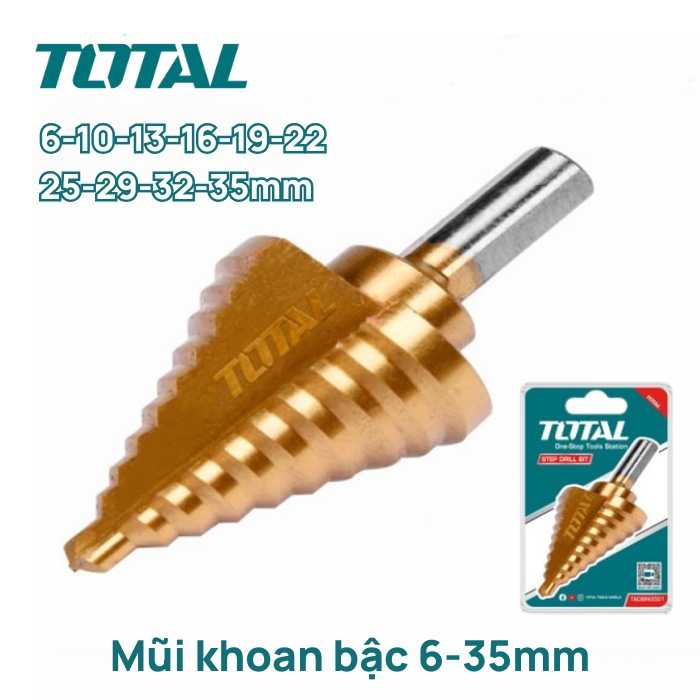 Mũi khoan bậc 6-35mm Total TAC7563501