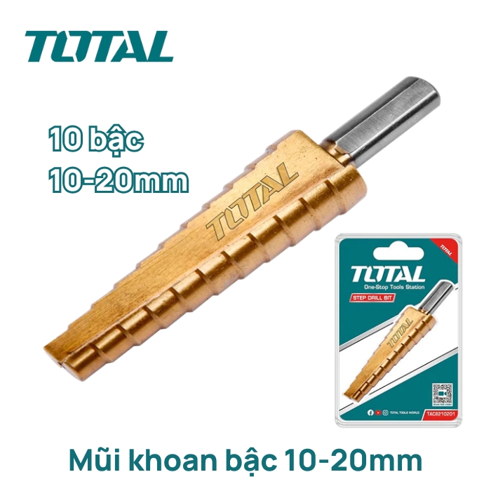 Mũi khoan bậc 10-20mm Total TAC8210201