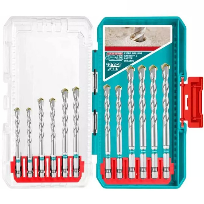 Bộ 12 mũi khoan bê tông Total TACSDL12206