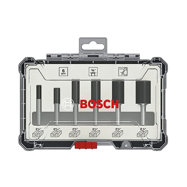 Bộ mũi phay thẳng 6 món Bosch