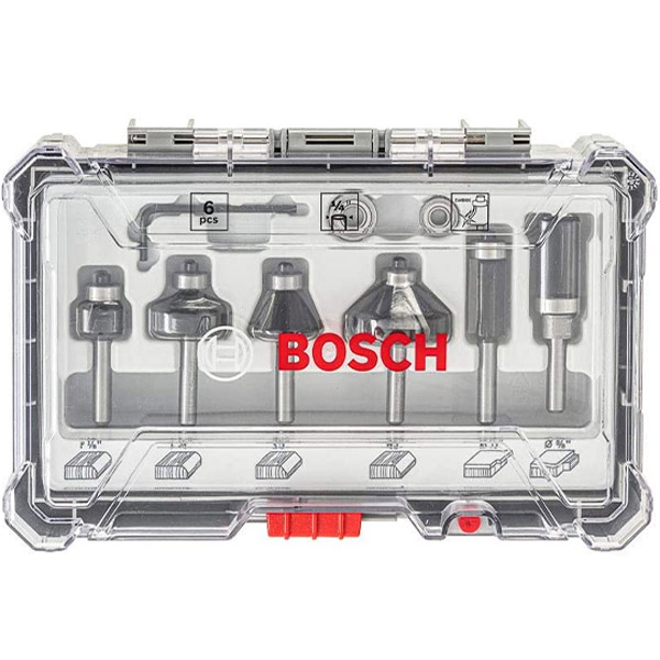 Bộ mũi phay cạnh 6 món Bosch