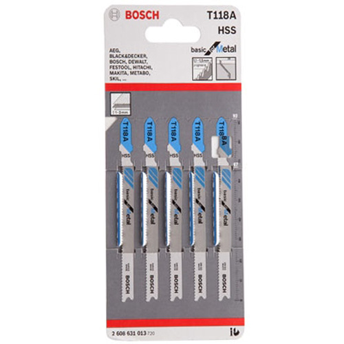 Bộ 5 lưỡi cưa lọng  Sắt Bosch T 118 A