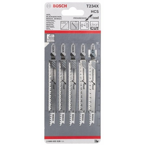Bộ 5 lưỡi cưa lọng gỗ Bosch T 234 X