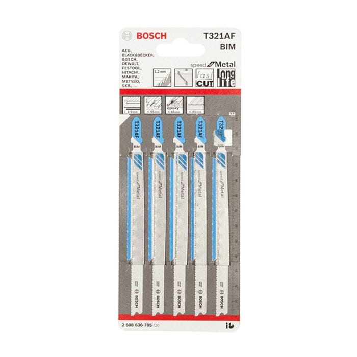 Bộ 5 lưỡi cưa lọng sắt Bosch