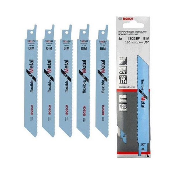 Bộ 5 lưỡi cưa kiếm (cưa sắt) Bosch