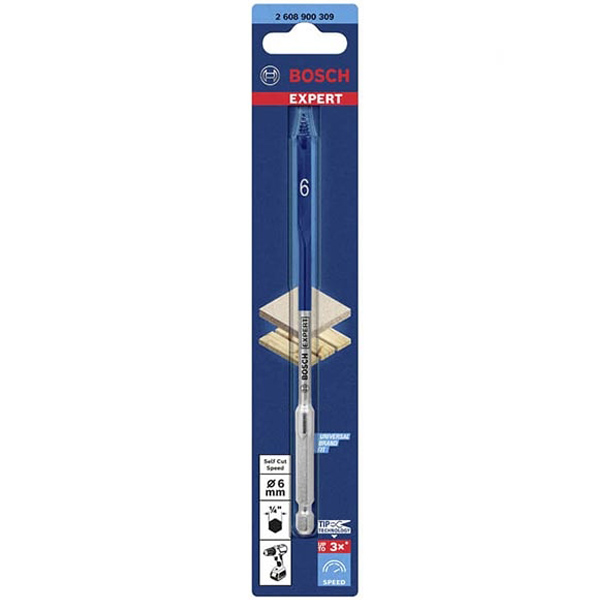 Mũi khoét gỗ đuôi cá  Bosch SELFCUT 6x152mm