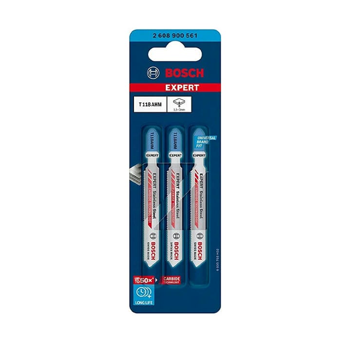 Bộ 3 lưỡi cưa lọng inox T 118 AHM Bosch