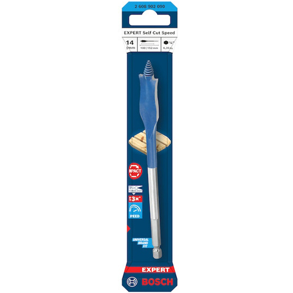 Mũi khoét gỗ đuôi cá Bosch SELFCUT 14x152mm