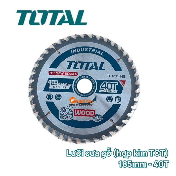 Lưỡi cưa gỗ TCT 1T8*40R Total TAC231445