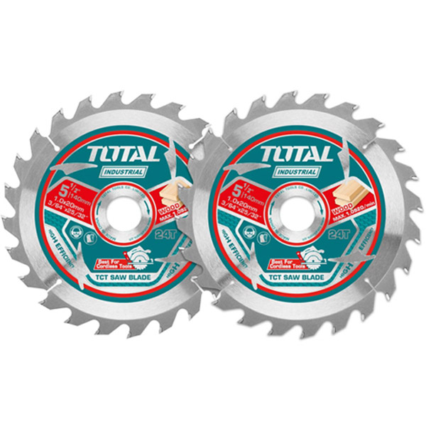 Bộ 2 lưỡi cưa TCT siêu mỏng 140mm Total TAC2331403