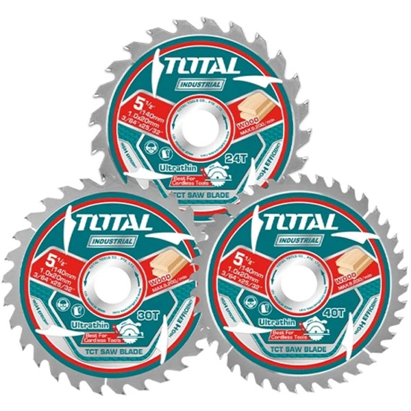 Bộ 3 lưỡi cưa TCT siêu mỏng 140mm Total TAC236140