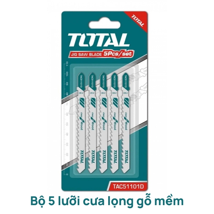 Bộ 5 lưỡi cưa lọng gỗ Total TAC51101D