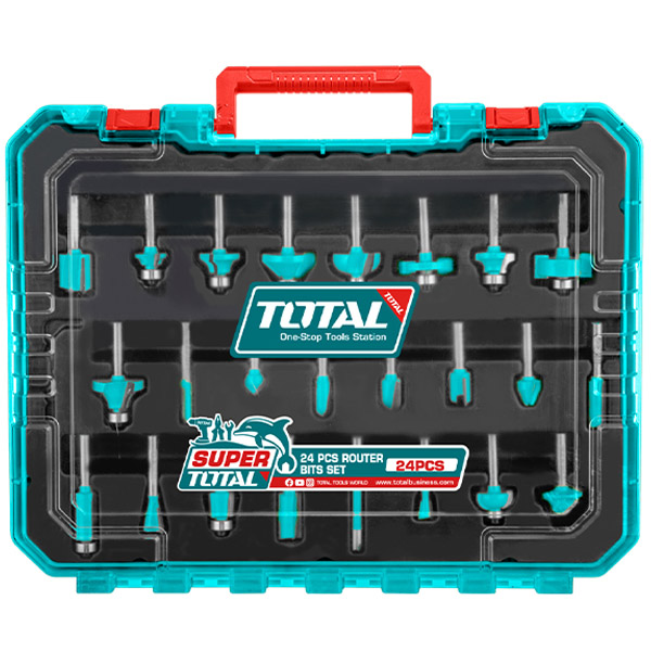 Bộ 24 mũi phay đuôi 12mm Total TACSR12412