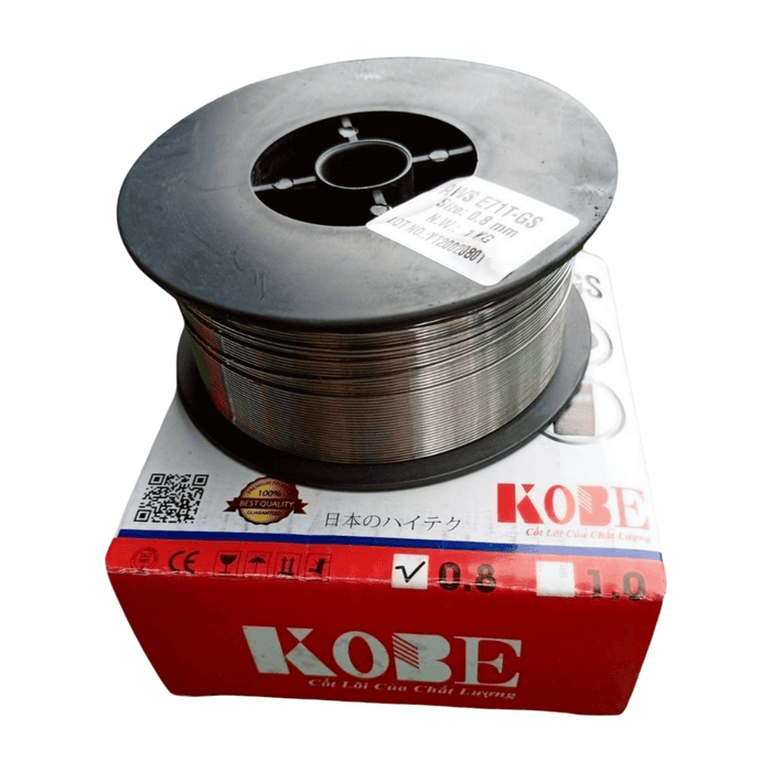 Cuộn dây hàn MIG lõi thuốc KOBE  1Kg